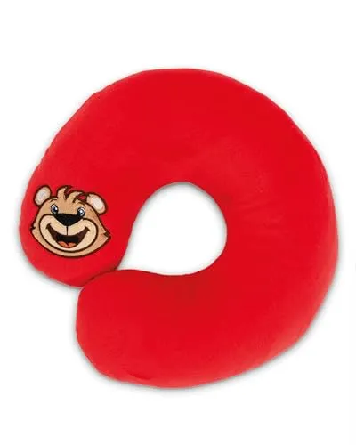 Nici 49657 Nackenkissen FC BAYERN MÜNCHEN Bär Berni 25x25cm - Sonstige, kuscheliges Nackenkissen in Form des FC Bayern München Bären Berni – perfekt für Fans und als gemütlicher Begleiter.