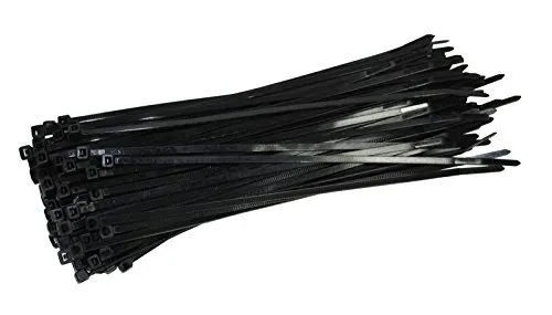 Stück Kabelbinder schwarz 300 mm x 3,6 mm Handwerker Qualität cable ties kurz 18,2kg Zugkraft 100