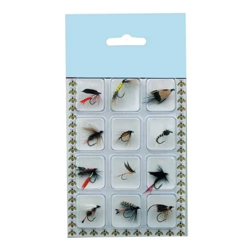 Behr Angeln Naßfliegen auf Karte, 12 Stück, 60264