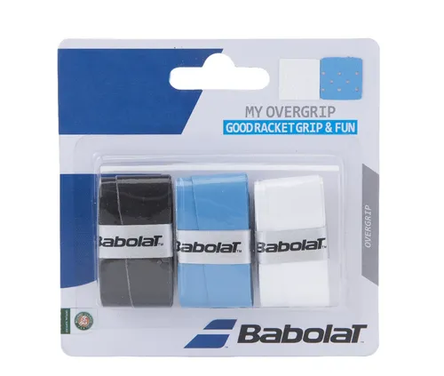 Babolat My Overgrip 0.55mm weiss/blau/schwarz 3er von Babolat