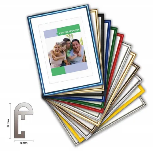 Bilderrahmen Neumann Bilderrahmen Kunststoffrahmen CLASSIC Einzelrahmen m. angestanztem Passepartout