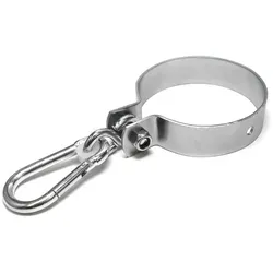 PRIOstahl Schaukelschelle Rohrschelle mit Karabiner Ø 120mm x 1 Schelle aus verzinktem Stahl