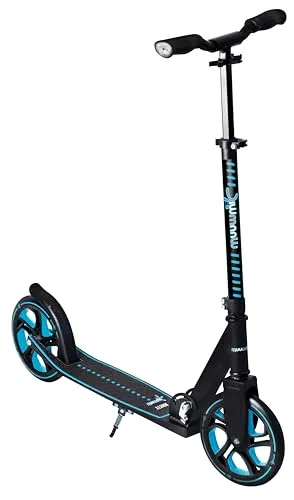 Aluminium Scooter Pro 215 mm - schwarz blau, leicht und stabil für maximalen Fahrspaß