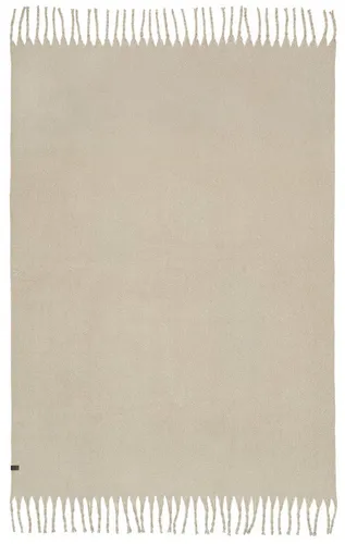 Wohndecke Plenty - SCHÖNER WOHNEN-Kollektion - Bettdecken in Beige, mit langen Fransen und aus 100% Polyester. Ideal für gemütliche Abende und sorgt für ein stilvolles Ambiente.