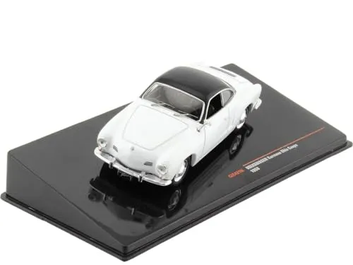 Produktbild Ixo VW Karmann GHIA Coupe 1962 weiß schwarz Modellauto 1:43 Models