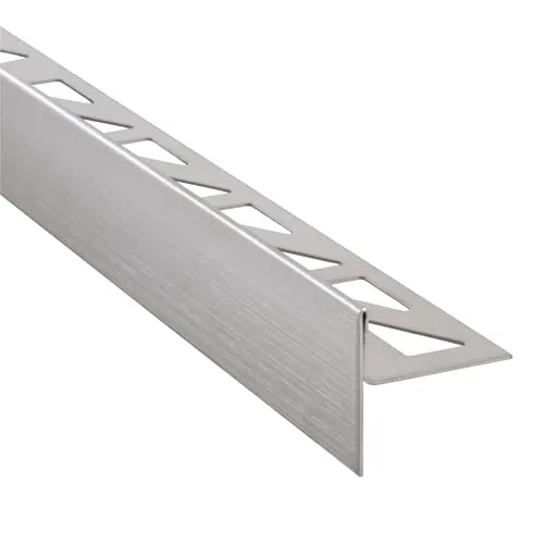 Dalsys Gefällekeil Dusche, Gefälleprofil 200cm, Höhe 12,5mm, Links Silber Duschprofil für begehbare Dusche, Edelstahl korrosionsbeständig