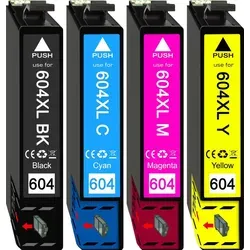 4er Pack Druckerpatronen 604 604XL kompatibel mit Epson XP-3205