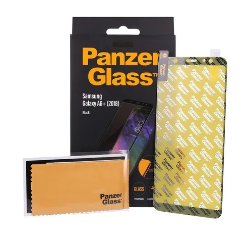 PanzerGlass Schutzfolie Displayschutzglas für Samsung GalaxyA6 Plus (2018) schwarz