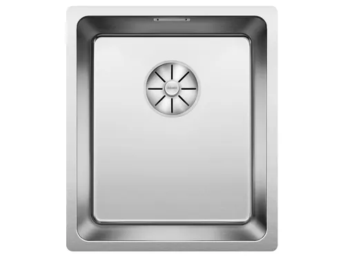 Blanco Andano 340-U Edelstahlspüle Seidenglanz 522 955 - Edelstahl Unterbauspüle im Seidenglanz, ideal für Unterschränke ab 40 cm. Handbetätigung und kompakte Maße (B x T): 38 x 44 cm.
