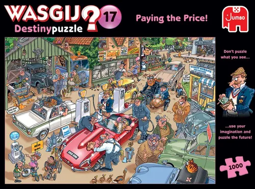 Jumbo Spiele Wasgij Destiny 17 - Paying the Price! 1000 Teile Puzzle - Hochwertiges 1000 Teile Puzzle für ab 14 Jahre mit humorvollem Comics & Mangas Thema, ideal für kreative Stunden mit der Familie.