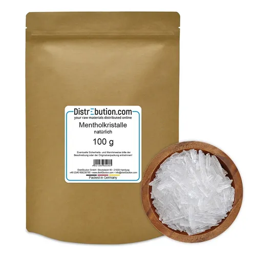 Mentholkristalle 100 g Sauna Aufguss reines Menthol 100% Minzöl