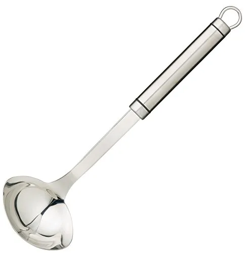 KitchenCraft Professionelle Minikelle für Saucen/Bratensoßen, Edelstahl, Silber, 5 x 8 x 27.2 cm, 6 Einheiten