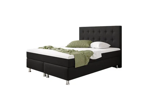 inter Boxspringbett Köln Plus 140x200 cm mit Topper-Optik - Boxspringbett Köln Plus 140x200 cm mit Topper-Optik bietet optimalen Schlafkomfort durch individuelle Federung und Druckentlastung. Ideal für entspannte Nächte und stilvolle Einrichtung.