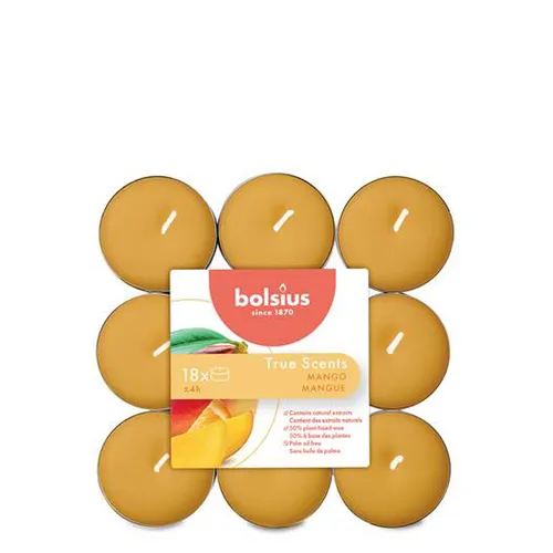 Bolsius Duft-Teelich.Alu 4h Mango 18 Stück von Teelicht-Windlicht