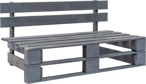vidaXL Outdoor-Mittelsofa aus imprägniertem Kiefernholz - Gartensofa mit rustikalem Charme, langlebig und witterungsbeständig. Ideal für Garten oder Terrasse, inklusive bequemen Kissen für höchsten Komfort.