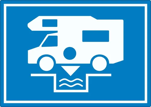 HB-Druck Aufkleber Entsorgungsstation Chemietoilette, wetterfest, UV-beständig, kratzfest