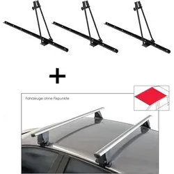 3er Set Fahrradträger ORION + Dachträger VDP Delta für VW Golf VI (5K) 2008-2012 - Praktisches Set mit 3x Fahrradträger und Dachträger für VW Golf VI (5K) 2008-2012. Ideal für alle Fahrradtypen, einfach zu montieren und sorgt für mehr Platz im Innenraum.