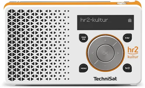 Technisat DIGITRADIO 1 DAB+ UKW Radio hr2 Edition - Tragbares DAB+ Radio mit 10 Stunden Akkulaufzeit, ideal für unterwegs. Genießen Sie kabellosen Musikgenuss in kompakter Bauweise.