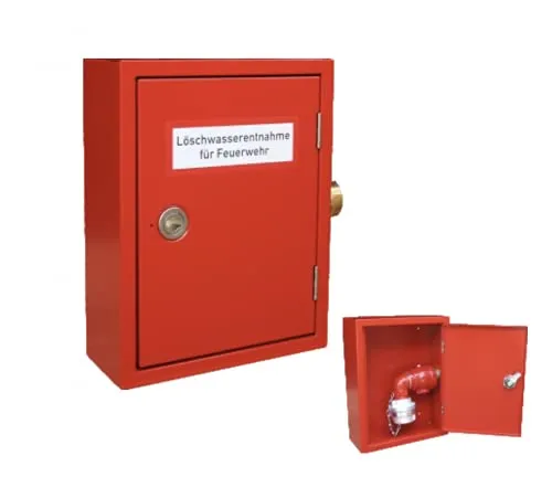 Löschwasser Entnahmeschrank Kasten rot DIN14461-2 in rot von MBS FIRE