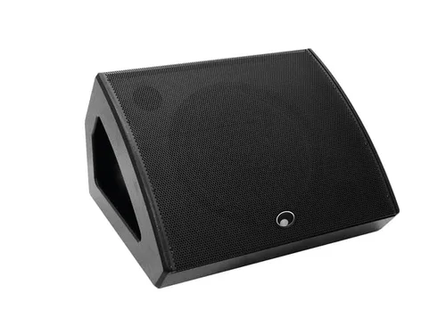 Omnitronic KM-115A Aktiv-Bühnenmonitor - Studio-Monitore mit 15-Zoll-Woofer und Bi-Amp-Technologie für präzisen Sound und hohen Schalldruck – perfekt für Bühne und Live-Auftritte.