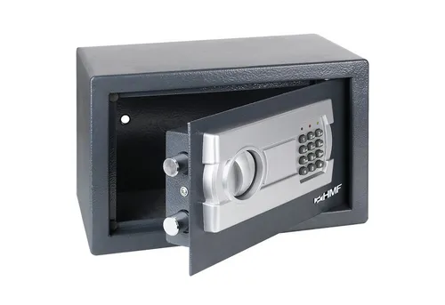 display4top Möbeltresor EMT17 mit Elektronikschloss - Robuster Möbeltresor aus Stahl in Schwarz, ausgestattet mit einem sicheren Elektronikschloss und zusätzlichen Schlüsseln für maximalen Schutz.