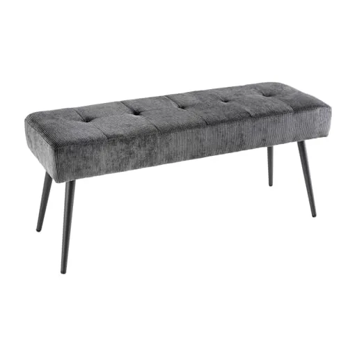Riess-Ambiente Sitzbank BOUTIQUE 100cm dunkelgrau von Riess-Ambiente