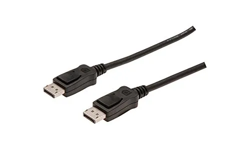 DIGITUS DisplayPort-Kabel - UHD 4K/60Hz - 2m - mit Verriegelung - HBR 2 - Kompatibel mit Monitor, Gaming-Grafikkarte