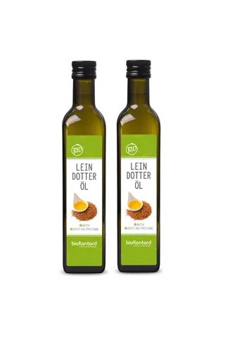 bioKontor Leindotteröl - Nativ und Kaltgepresst - Bio-zertifiziertes Leindotteröl, mühlenfrisch und reich an 65 % mehrfach ungesättigten Fettsäuren. Ideal für die kalte Küche, in UV-geschützter Glasflasche mit praktischem Springdosierer.