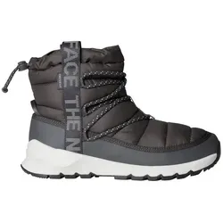 The North Face Womens Thermoball Lace UP WP Stiefel - anthracite grey/white, Größe 9 - Winterschuhe für Damen mit wasserabweisendem, recyceltem PET-Obermaterial und leichter Thermoball-Isolierung, ideal für Wärme und Trockenheit bei kaltem Wetter.