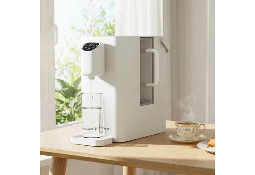 susgreenable Wasserfilter SGIWDR04-W - Tragbare Umkehrosmoseanlage - Praktischer Wasserreiniger für 45°C - 100°C mit 4-in-1 Filtration. 3:1 Rein zu Abfluss, integrierte Kindersicherung und schnelle Heißwasserbereitstellung in 3 Sek. Ideal für Küche, Büro und Camping.