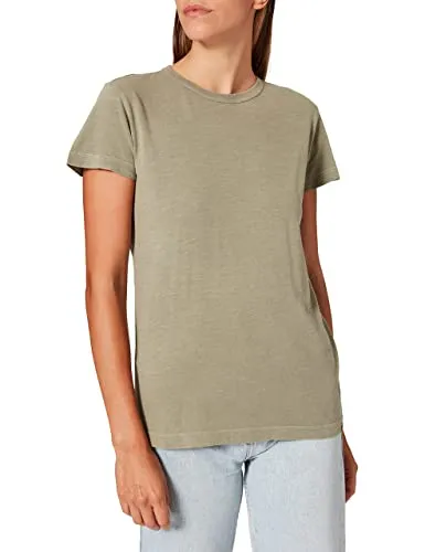 Camel Active Womenswear Damen Basic T-Shirt, Hell Grün, M