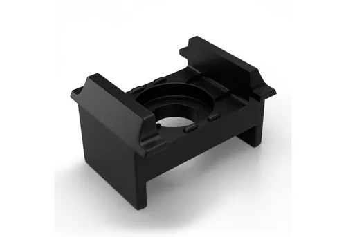 Qualinos Doppelstabmattenzaun Klemmbock für Stabmatten Pfosten mit 40mm Breite UV stabilisiert, (Vorteilspack, 10-St., Universal-Klemmbock 40mm Pfosten), Seitliche Haltensen für 40mm Pfosten & UV-stabilisiert