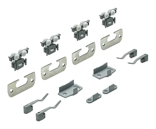 Hettich TopLine 110 Set Schiebetürsystem - Türsicherungen: Hochwertiges Schiebetürsystem für leisen und sanften Lauf, ideal für moderne Wohnräume.