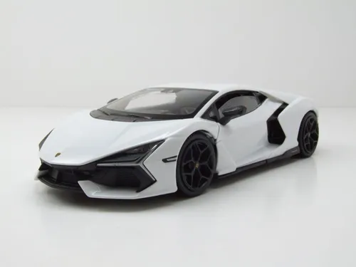 Lamborghini Revuelto Modellauto 1:24 Welly - Weiß - Detailgetreues 1:24 Modellauto des Lamborghini Revuelto. Mit OVP, öffnenden Türen und hochwertigem Die-Cast Material. Ideal für Sammler und als dekoratives Element.