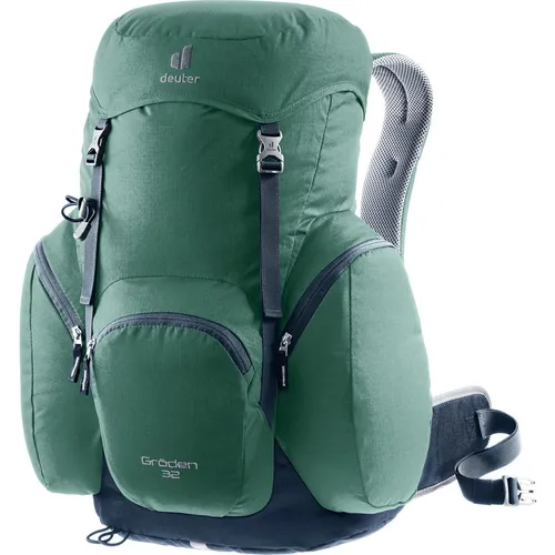 Deuter Gröden 32 Rucksack seagreen-ink - Vielseitiger 32L Rucksack für Bergsteigen, Wandern und Trekking, ausgestattet mit dem innovativen Aircomfort System für optimale Rückenbelüftung und Tragekomfort.