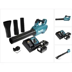Makita DUB 184 RF Akku Gebläse 18 V Brushless mit 2x Akku - Laubgeräte mit bürstenlosem Motor für mehr Ausdauer und Lebensdauer, ideal für lärmempfindliche Bereiche wie Schulen oder Wohngebiete.