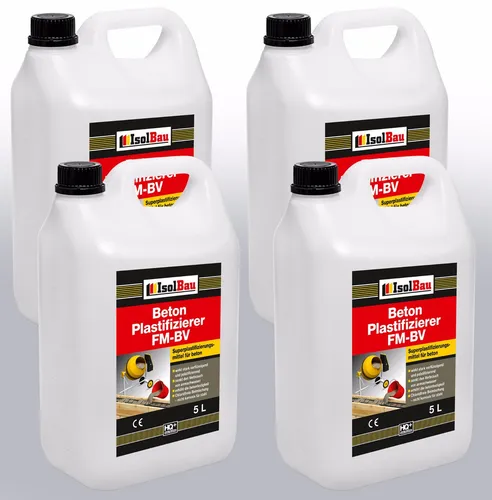 None Verblendsteine 20L Beton-Zusatzmittel - Verblendsteine - Chloridfreies Plastifizierer Zusatzmittel, senkt Anmachwasserbedarf um bis zu 30% und erhöht die Betonfestigkeit für optimale Verarbeitung.