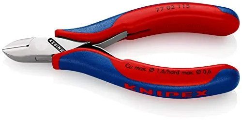 KNIPEX Elektronik-Seitenschneider 115 mm - Zangen für präzises Schneiden, ideal für Elektronikarbeiten und feine Drähte, ergonomisches Design für komfortablen Griff.