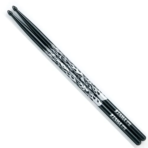 Tama Rhythmic Fire Sticks O5A-F-BS schwarz mit silbernem Muster