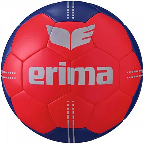 Erima Unisex-Erwachsene Pure Grip No. 3 Hybrid Handball (7202102), rot/New Navy, 3