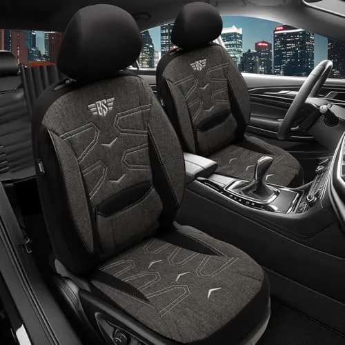 Sitzbezüge passend für Land Rover Range Rover | Farbe: Schwarz | Model: Prime | Autositzbezüge | Sitzschoner | Schonbezüge | ATHN304