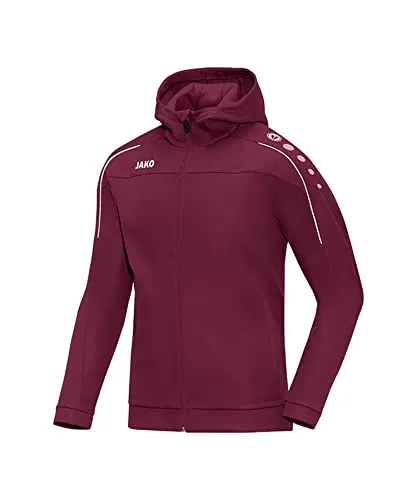 Jako Herren Kapuzenjacke Classico 6850 - Funktionsjacke mit Innenseite aus Microfleece, ideal für sportliche Aktivitäten. Ausgestattet mit Reißverschlusstaschen und Kapuze für zusätzlichen Komfort.
