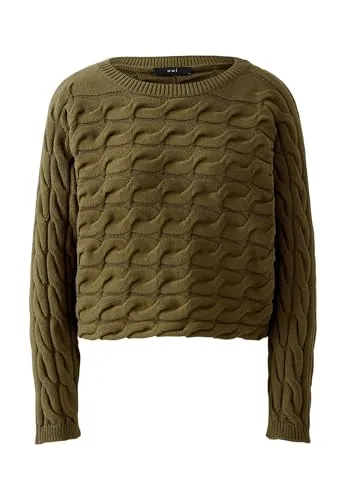 Oui Damen Pullover SIRAH boxy geschnitten Uni