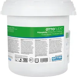 OTTOFLEX Flüssigfolie 7 kg Eimer - Hochwertige Abdichtung - Baumaterial für die Verbundabdichtung in Feuchträumen, leicht zu verarbeiten und mit sehr kurzer Trocknungszeit von 2-3 Stunden. Ideal unter keramischen Belägen.