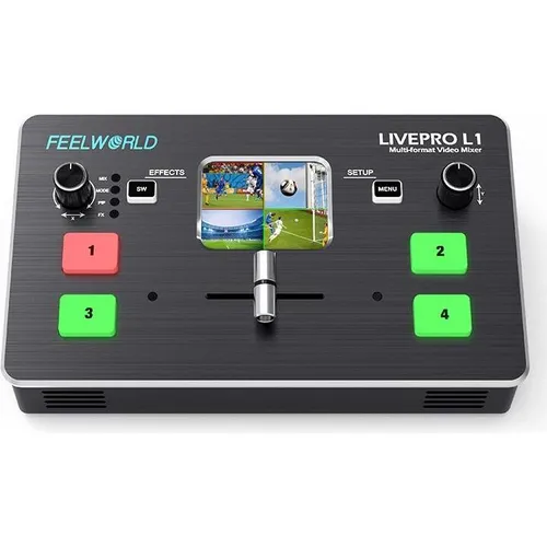 Produktbild Feelworld LivePro L1 live streaming Video Switcher with 4 HDMI inputs (Diverses Video Zubehör) (Live Pro L1)