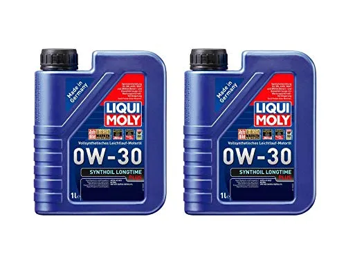2x Original Liqui Moly 1L Synthoil Longtime Plus 0W-30 Motoröl Motorenöl Oil