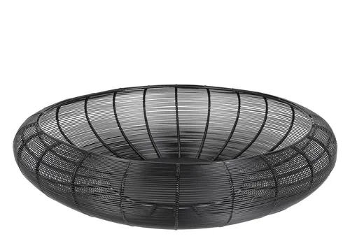 Kaheku Dekoschale Arya, Schwarz, Ø 60 cm in schwarz von Kaheku