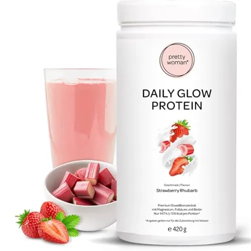 pretty woman Daily Glow Eiweiß Protein Pulver für Frauen, 420g - Cremiger Protein-Shake für Frauen mit hochwertigen Nährstoffen. Ideal nach dem Sport oder als Snack, überzeugt durch leckeren Geschmack und optimale Ernährungsergänzung.