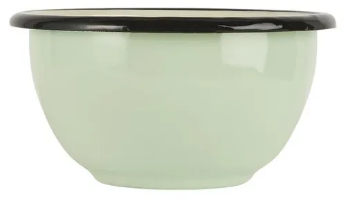 Schale Emaille hellgrün, innen creme, 04996-42 in grün von Ib Laursens