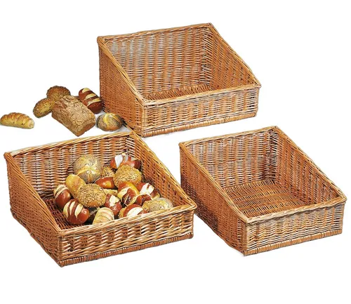 Dekoleidenschaft Regalkorb aus Weide in beige von Dekoleidenschaft